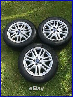 Ford 16 Alloy Wheels 215/55/16 2 New Tyres 5 Nut Lock! In Great Condition