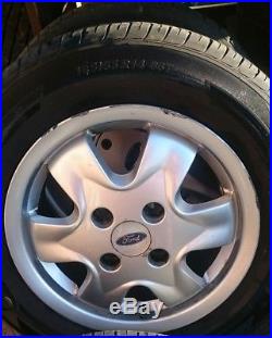 Ford Alloy Wheels 14 Inch + Tyres + Lock Nuts x 4 (Ka, Fiesta, Focus, RS)