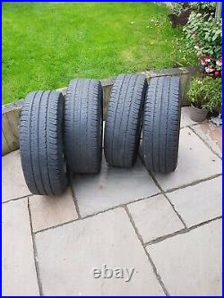 Ford Custom Alloy Wheels Tyres and Locking Nuts Good Tread