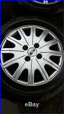Ford Focus Mk1 Set Of 4 Ghia Alloy Wheels 15 Inch & Tyres & Locking Nuts
