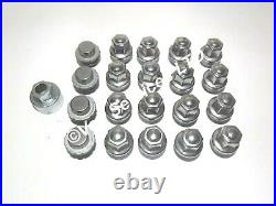 Ford Transit Custom Set Of Chrome Alloy Wheel Nuts With Locking Nuts -fits 2018+