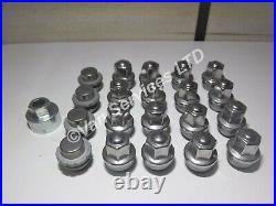 Ford Transit Custom Set Of Chrome Alloy Wheel Nuts With Locking Nuts -fits 2018+