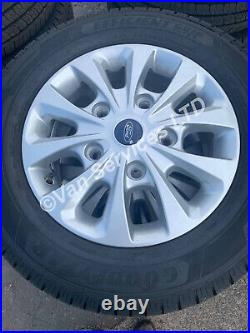 Ford Transit Custom Set Of Chrome Alloy Wheel Nuts With Locking Nuts -fits 2018+
