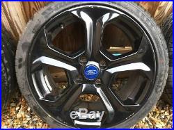Ford fiesta st alloy wheels 17 + locking wheel nuts