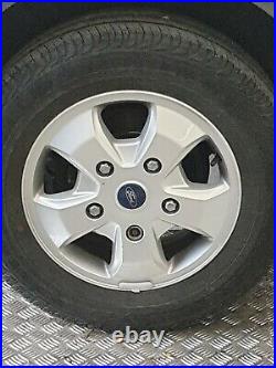 Ford transit custom 16 alloy wheels with tyres with chrome nuts and locking nut