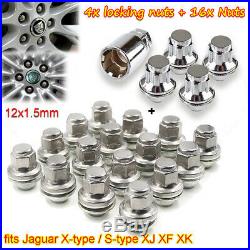Full Set 16+4 Jaguar X-type S-type XJ Alloy Locking Wheel Nuts 12x1.5mm QUALITY