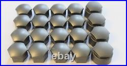 GENUINE AUDI A1 A2 A3 A4 A5 A6 Q5 17mm WHEEL NUT BOLT COVERS LOCKING CAPS x20 u