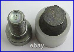 GENUINE AUDI WHEEL LOCKING NUT BOLT KEY HEX 17mm CODE LETTER J + LOCKING BOLT