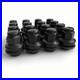 GENUINE JAGUAR BLACK Wheel Nuts & Locks M12X1.50 FLAT SEATED X 16 XJ