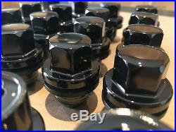 GENUINE LAND ROVER, RANGE ROVER/SPORT BLACK ALLOY WHEEL NUTS LOCKING Set