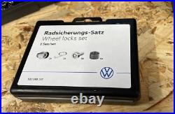 GENUINE VW GOLF TIGUAN T-ROC T-CROSS AUDI LOCKING WHEEL NUT BOLT KEY SET 17mm