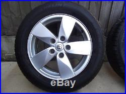 Genuine 16 Renault Scenic/grand Scenic Alloy Wheels & Tyres & Free Locking Nuts