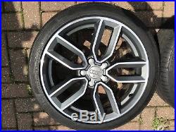 Genuine Audi S3 8v 18 Inch Alloy Wheels Continental Tyres And Locking Nuts A3