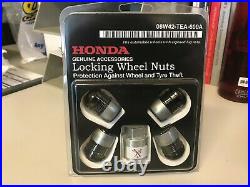 Genuine Honda Civic Type R Black Locking Wheel Nut Kit (Honda Accessory)