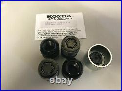 Genuine Honda Civic Type R Black Locking Wheel Nut Kit (Honda Accessory)