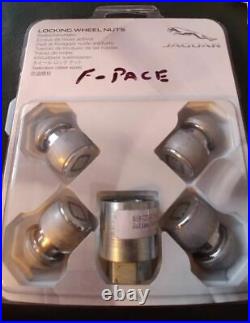 Genuine Jaguar F-Pace Chrome Locking Wheel Nuts Kit T4A11436 (P1)