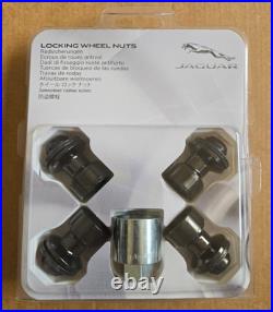 Genuine Jaguar Xe Xf F-type Xj Locking Wheel Nut Set Black C2d42935