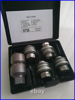 Genuine Jaguar Xf Xe F-type Xj Locking Wheel Nut Kit 2 Keys T2h57787 Code F 2024