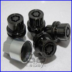 Genuine Land Range Rover Vogue L322 L405 Black Alloy Wheel Nuts Lock Lockers Set