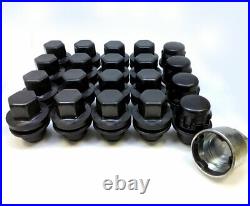 Genuine Land Rover Black Locking Wheel Nuts & 16 Nuts 14x1.50 Discovery 4