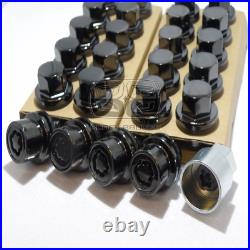 Genuine Land Rover Defender L663 2020 On Black Alloy Wheel Nuts Lock Lockers Set
