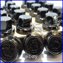 Genuine Land Rover Defender L663 2020 On Black Alloy Wheel Nuts Lock Lockers Set