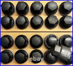 Genuine Land Rover Defender L663 Octa Satin Black Lock Locking Wheel Nuts Set