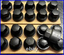 Genuine Land Rover Defender L663 Octa Satin Black Lock Locking Wheel Nuts Set