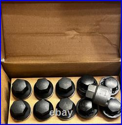 Genuine Land Rover Defender L663 Octa Satin Black Lock Locking Wheel Nuts Set