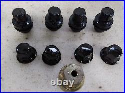 Genuine Land Rover Discovery 4 Disco Black Alloy Locking Wheel Nuts + Caps 2012