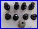 Genuine Land Rover Discovery 4 Disco Black Alloy Locking Wheel Nuts + Caps 2012