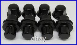 Genuine Land Rover Discovery Range Rover Sport Locking Wheel Nut Black Bolt Set