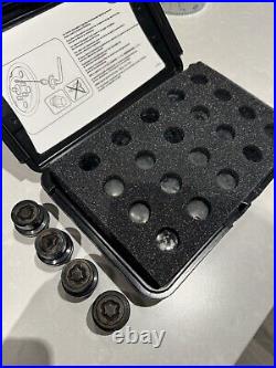 Genuine Land Rover OEM Wheel Nuts + 5 Locks 14x1.50 MY23 Black
