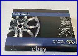 Genuine Land Rover / Range Rover Black Wheel Nut Kit (x20) VPLVW0070
