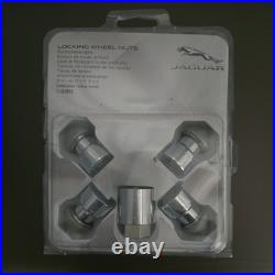 Genuine New Jaguar Locking Wheel Nut Set Chrome With Key T4a11436