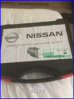 Genuine Nissan Replacement Wheel Locking Bolt Nut Key Set 99998-42lwnms
