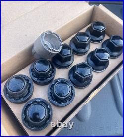 Genuine Range Rover Sport L494 Vogue L405 Black Wheel Nuts And Lock Set Set