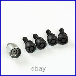 Genuine Renault Locking Wheel Nuts & Key Set 5 Pcs Black Megane MK4 8201714765