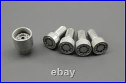 Genuine VW Caddy Golf Passat T-Roc Polo Tiguan locking wheel nut set WHT001814