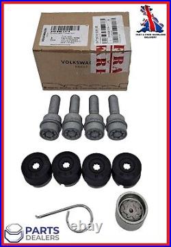 Genuine Vw Transporter T5 T6 Amarok Touareg Locking Wheel Nut Bolt Key Set''d
