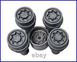 Genuine Vw Transporter T5 T6 Amarok Touareg Locking Wheel Nut Bolt Key Set''d