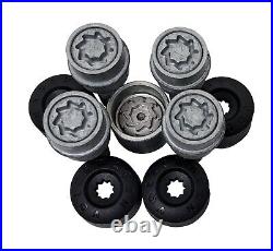 Genuine Vw Transporter T5 T6 Amarok Touareg Locking Wheel Nut Bolt Key Set''d