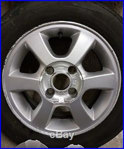 Genuine set of Ford Ka/Fiesta 14 Ronal Alloy Wheels with locking wheel nuts