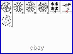Genuine x4 Wheel Lock Nut SET MERCEDES MERCEDES BBDC Cla Gla Sl 0019901607