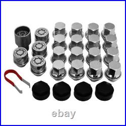 Jaguar F-Pace Wheel Nuts Black Silver Forged Package with Lock Nuts 2016 on