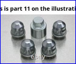 Jaguar Genuine Locking Wheel Nut Kit Car Performance Part Fits XK8 XJ jlm10167
