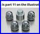 Jaguar Genuine Locking Wheel Nut Kit Car Performance Part Fits XK8 XJ jlm10167