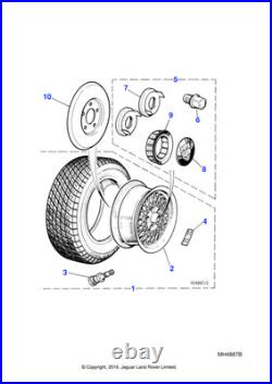 Jaguar Genuine Locking Wheel Nut Kit Car Performance Part Fits XK8 XJ jlm10167