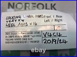 Jaguar I Pace X590 Locking Wheel Nuts+ Key+ Wheel nuts Set V4C4 20/9/24