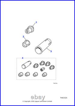 Jaguar Locking Wheel Nut XK8 4.0 4.0 XKR 4.2 R 4.2 Genuine